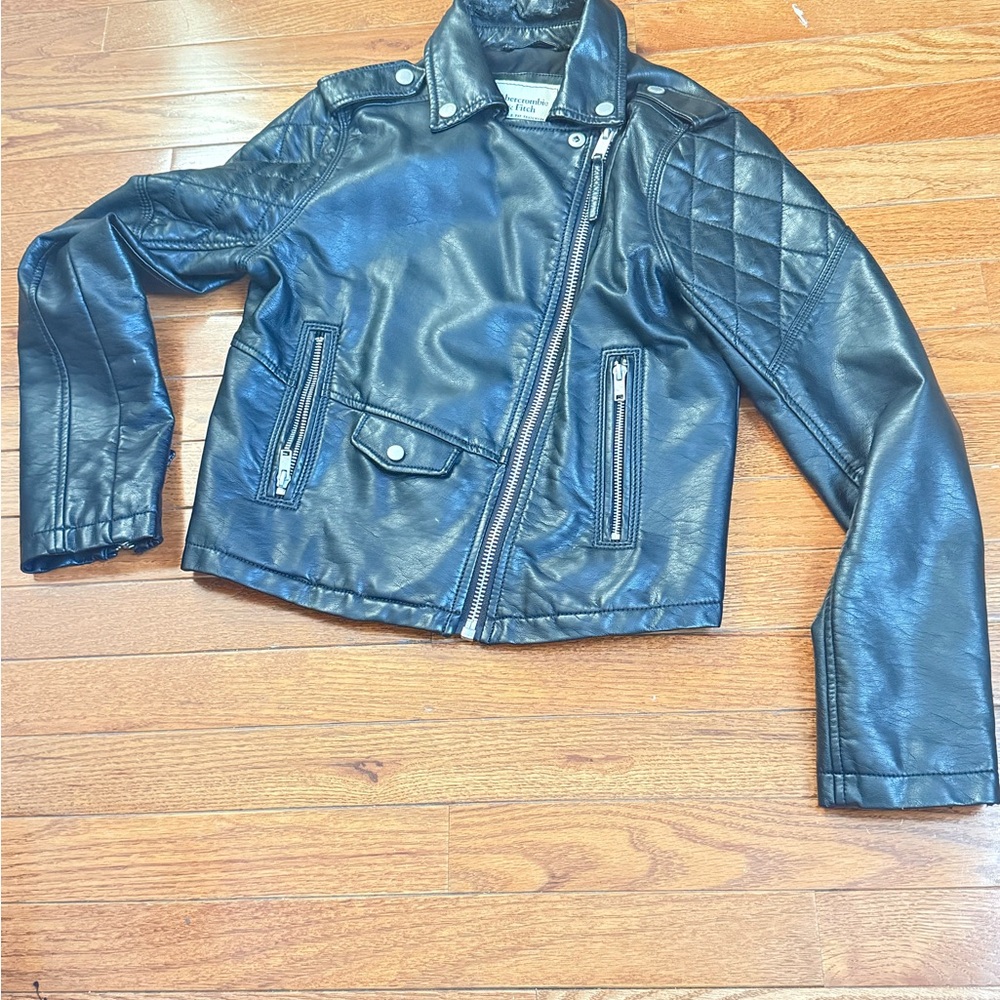 Abercrombie & Fitch Black Leather Jacket